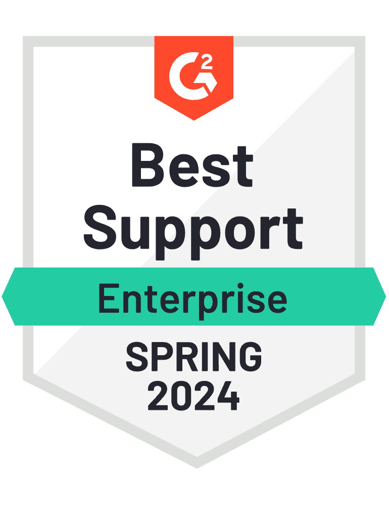 G2 Best Support - Enterprise - Spring 2024