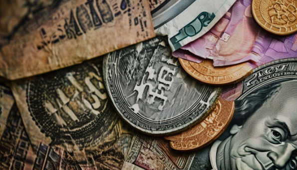 Various international currencies representing global compensation practices.