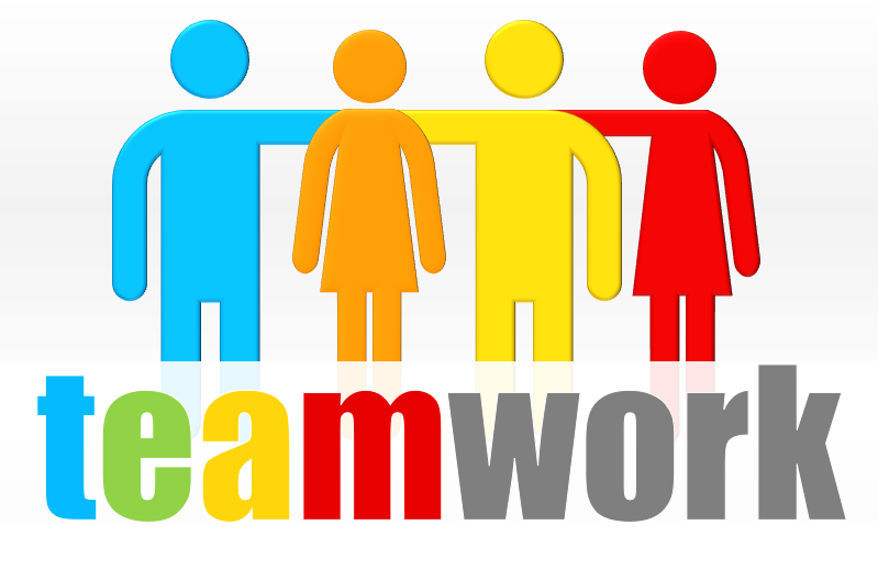 Employees working together in a collaborative setting, celebrating achievements with high fives and smiles.