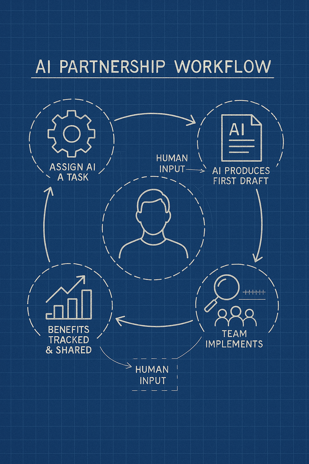 AI as a partner in compensation projects with human oversight.