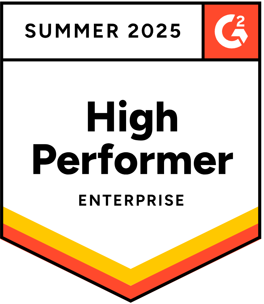 G2 High Performer Enterprise Summer 2025