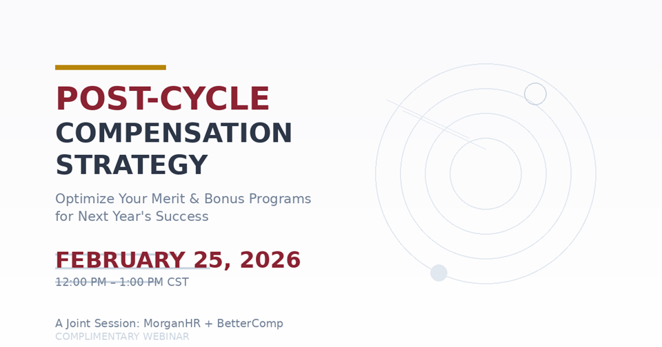 Compensation planning webinar February 2026 optimize merit bonus programs
