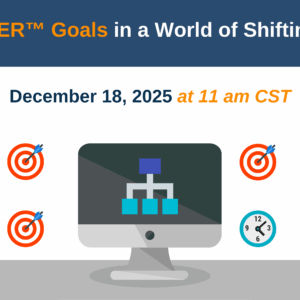 Professionals discussing SMARTER goals in a modern workplace, highlighting specific, measurable, achievable, relevant, and time-bound goal strategies for shifting work.