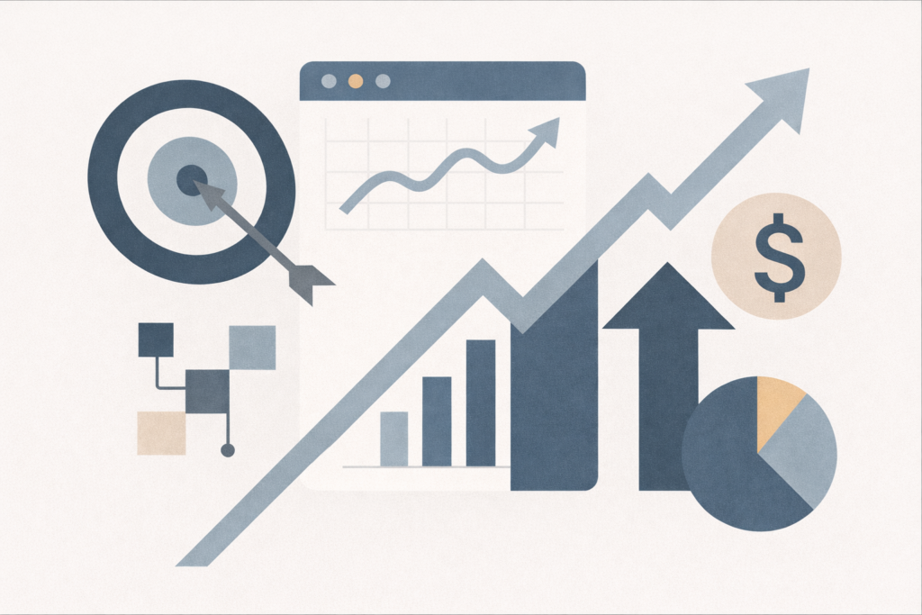 Performance-based pay models framework showing alignment between business objectives and employee incentive structures